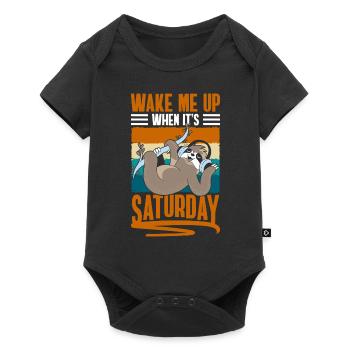 Chill out Hang out Hang out comfortably - Baby Premium short-sleeve bodysuit - black - Front
