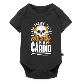 Sarcasm Crowd Mean - Baby Premium short-sleeve bodysuit - black - Front