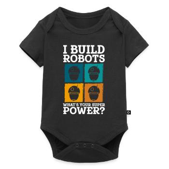 Android Electrique Cyborg - Body à manches courtes Premium Bébé - noir - Devant