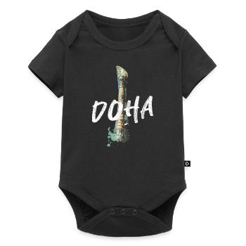 Sheikh Khalifa Stadium, Doha - Baby Premium short-sleeve bodysuit - black - Front