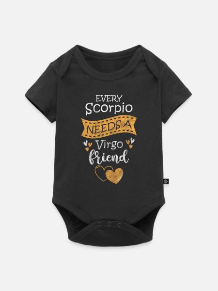Tierkreiszeichen Astrologie - Baby Premium Kurzarmbody - Schwarz