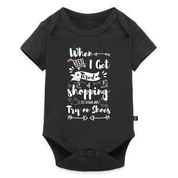 Shopping Gift Shopping Mall - Baby Premium short-sleeve bodysuit - black - Front