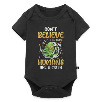 OVNI Vaisseau Spatial Soucoupe Mars - Body à manches courtes Premium Bébé - noir - Devant