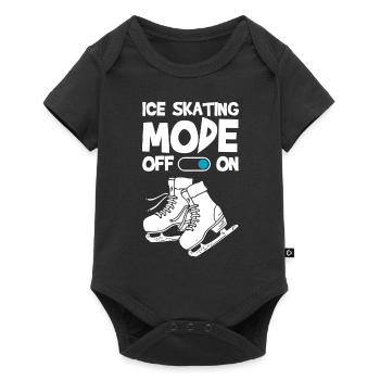 patinage sur glace Art Hobby patinoire - Body à manches courtes Premium Bébé - noir - Devant