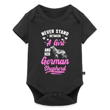 Guard Dog Police Dog Pet German - Baby Premium short-sleeve bodysuit - black - Front