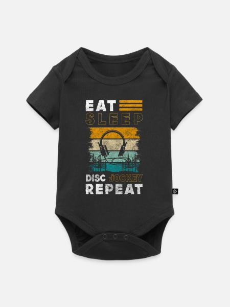 Party Feier Beruf - Baby Premium Kurzarmbody - Schwarz