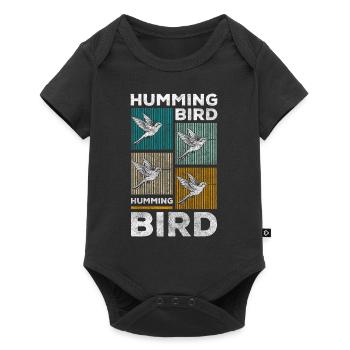 Hummingbirds dyrerettighedsaktivister elsker - Premium kortærmet baby-body  - sort - Foran