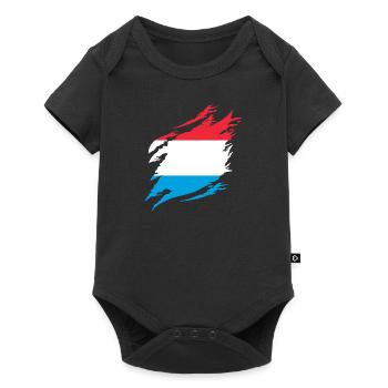 Drapeau luxembourgeois Drapeau luxembourgeois Accueil - Body à manches courtes Premium Bébé - noir - Devant