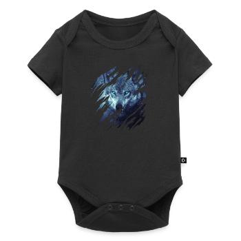 Wolf Scratch Marks Claws Wild Wolves Wilderness Howl - Baby Premium short-sleeve bodysuit - black - Front