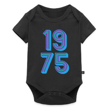 1975 Year of birth | Colors changeable - Baby Premium short-sleeve bodysuit - black - Front