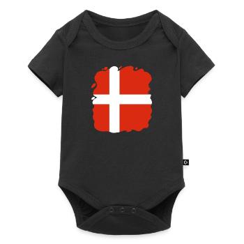 Denmark Flag Scandinavia Danish Flag Travel - Baby Premium short-sleeve bodysuit - black - Front
