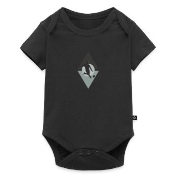 Verteidiger Fußball - Baby Premium Kurzarmbody - Schwarz - Vorne