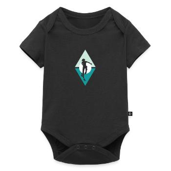 Skateboard Skater Skateboarding - Body à manches courtes Premium Bébé - noir - Devant