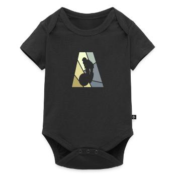 BMX Trail - Baby Premium short-sleeve bodysuit - black - Front