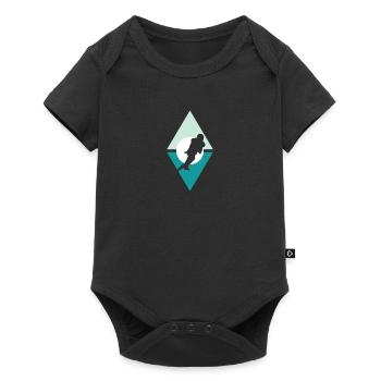 American Football Footballer Rugby - Baby Premium short-sleeve bodysuit - black - Front