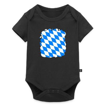 The Bavaria flag motif is the perfect gift for - Baby Premium short-sleeve bodysuit - black - Front
