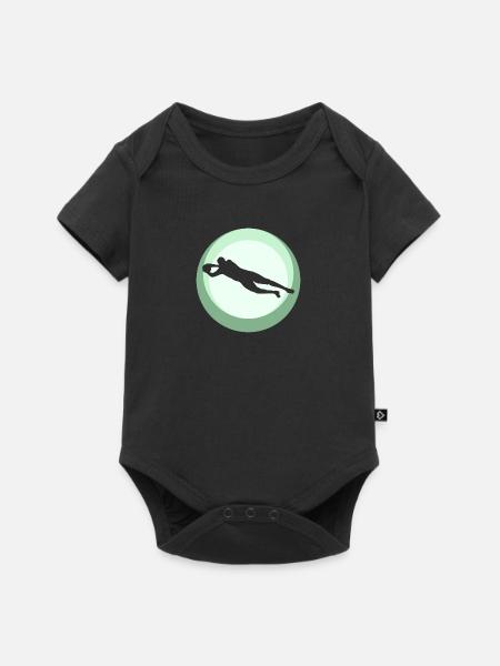 Elfmeter Torwart - Baby Premium Kurzarmbody - Schwarz