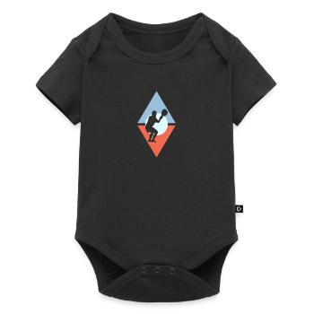 Sports de crosse - Body à manches courtes Premium Bébé - noir - Devant