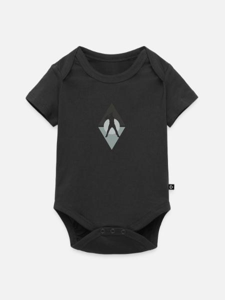 Batting Baseball Fielding - Baby Premium Kurzarmbody - Schwarz