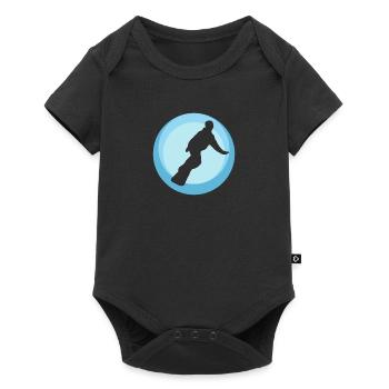Snowboard Snowboarding Snowboarder - Baby Premium short-sleeve bodysuit - black - Front
