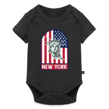 New York Statue Of Liberty - American Travel - Baby Premium short-sleeve bodysuit - black - Front