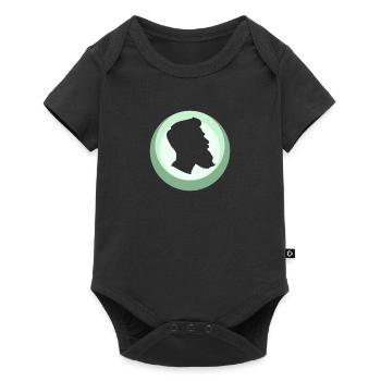 Barbe Gentleman Moustache - Body à manches courtes Premium Bébé - noir - Devant
