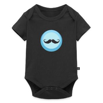 Moustache Sir Gentleman - Body à manches courtes Premium Bébé - noir - Devant