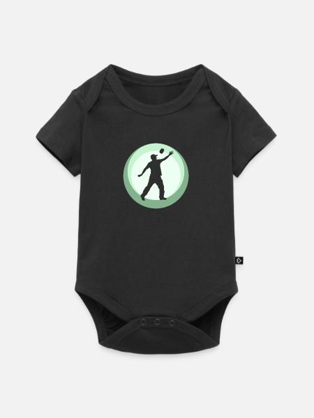 Spiel Säcke - Baby Premium Kurzarmbody - Schwarz