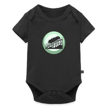 Achterbahn Lukas Rummel - Baby Premium Kurzarmbody - Schwarz - Vorne
