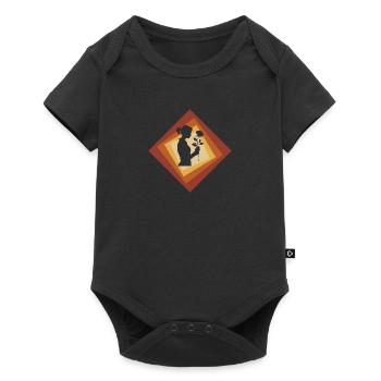 Floristry Flower Power - Baby Premium short-sleeve bodysuit - black - Front