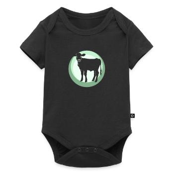 Vegan Veganer - Baby Premium short-sleeve bodysuit - black - Front