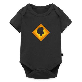70s Afro Funky - Baby Premium Kurzarmbody - Schwarz - Vorne