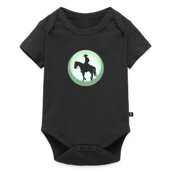 Cowboy Ranch Sheriff - Baby Premium short-sleeve bodysuit - black - Front