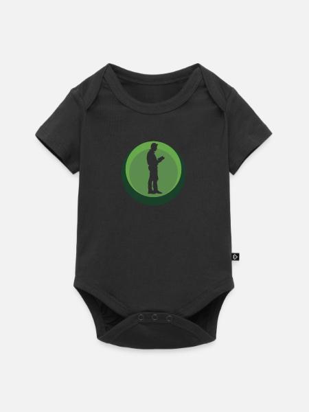 Lesen Leseratte Writing - Baby Premium Kurzarmbody - Schwarz