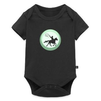 Cowboy Cowboy Boots Lasso - Baby Premium short-sleeve bodysuit - black - Front