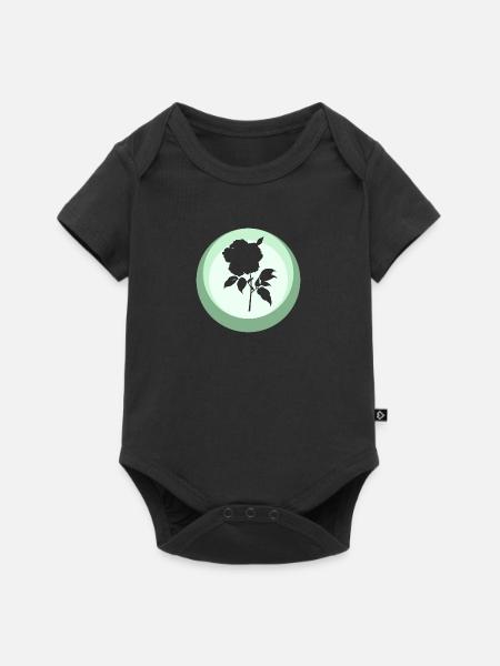 Florist Garten - Baby Premium Kurzarmbody - Schwarz