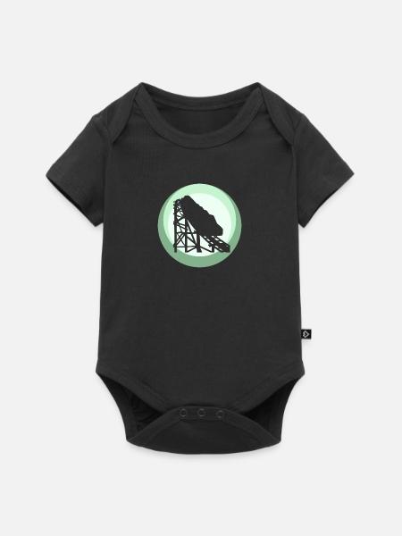 Rummel Riesenrad - Baby Premium Kurzarmbody - Schwarz