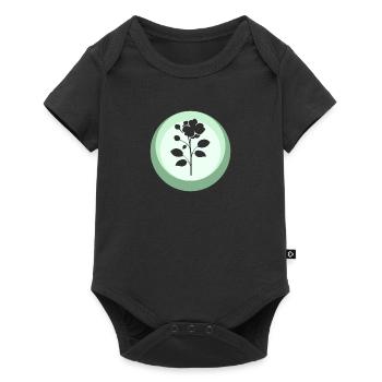 Floristry Florist Flower Power - Baby Premium short-sleeve bodysuit - black - Front