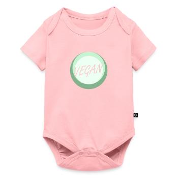 Végétalien à base de plantes - Body à manches courtes Premium Bébé - rose - Devant