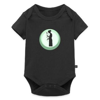 Floristik Garten - Baby Premium Kurzarmbody - Schwarz - Vorne