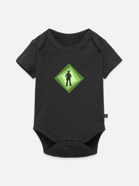 Cowboy Western - Baby Premium Kurzarmbody - Schwarz