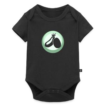 Vegan Animal Rights Speise - Baby Premium Kurzarmbody - Schwarz - Vorne