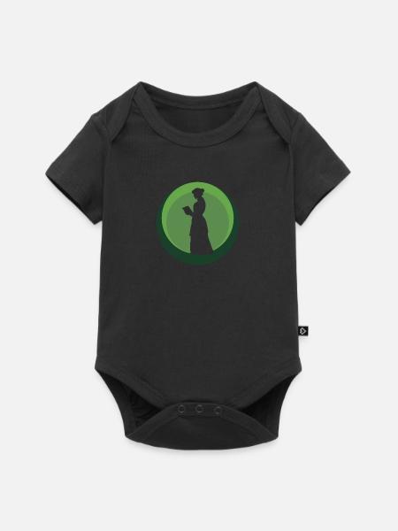 Leseratte Writing Autor - Baby Premium Kurzarmbody - Schwarz