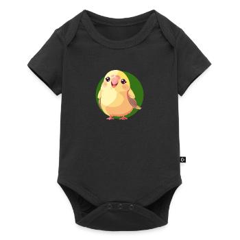Budgie Sparrow Wings - Baby Premium short-sleeve bodysuit - black - Front