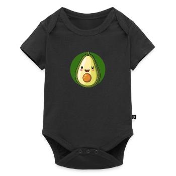 Avocado Veganerin - Baby Premium Kurzarmbody - Schwarz - Vorne