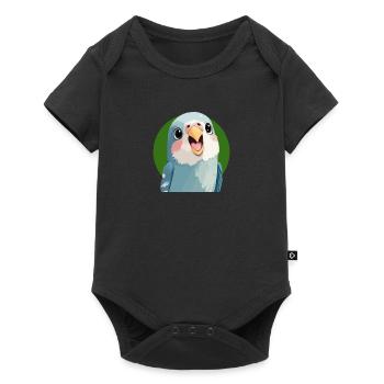 Budgie Sparrow - Baby Premium short-sleeve bodysuit - black - Front