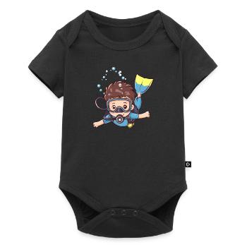 Plongeur Plongée en apnée - Body à manches courtes Premium Bébé - noir - Devant