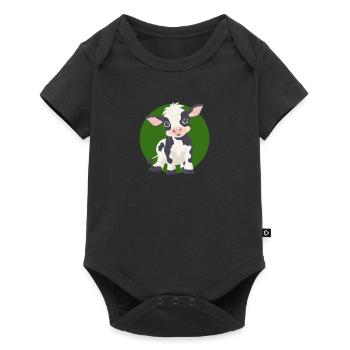 Vache Vaches - Body à manches courtes Premium Bébé - noir - Devant