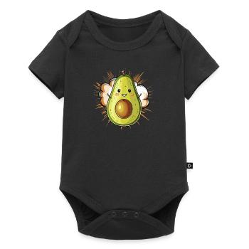 Avocado Vegan Environment - Baby Premium short-sleeve bodysuit - black - Front