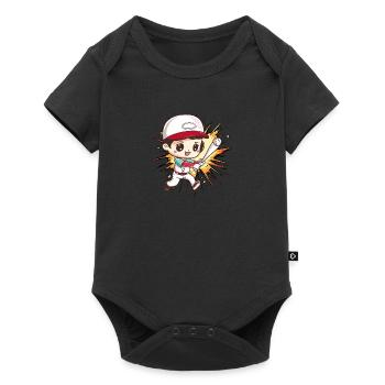 Baseball Pitcher - Baby Premium short-sleeve bodysuit - black - Front
